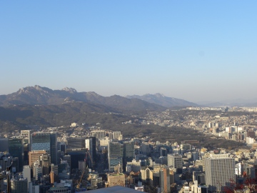 View of Seoul from Namsan park