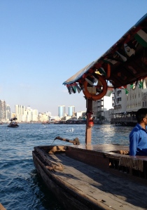 Small boats (arbras) that take you back and forth across Dubai Creek for 1 AED (30 cents!)